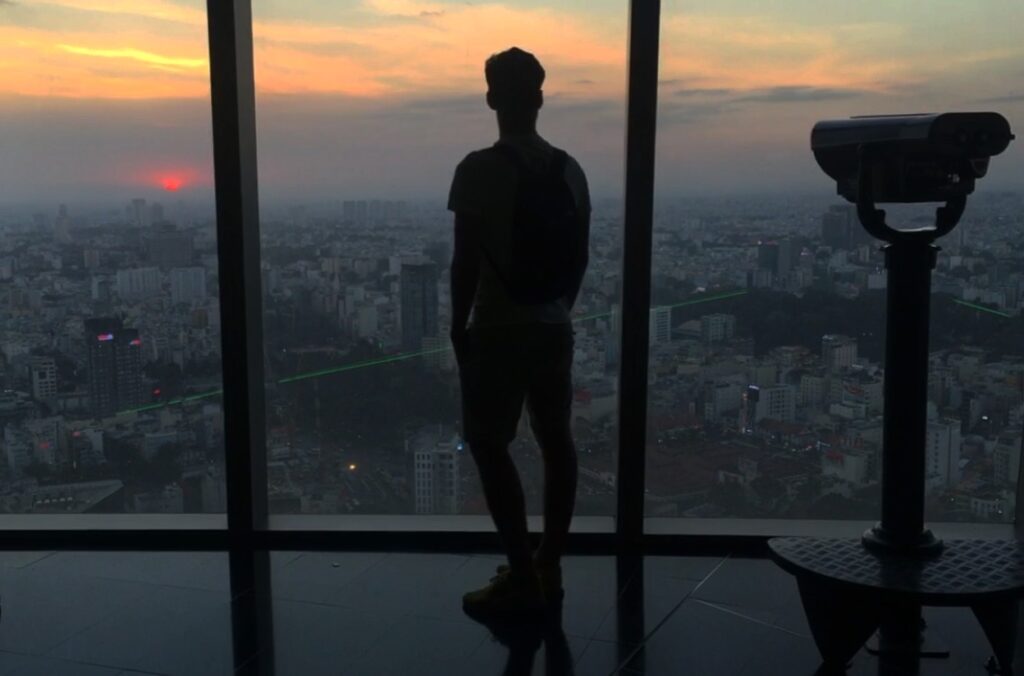 Puesta de sol desde el mirador Skydeck
