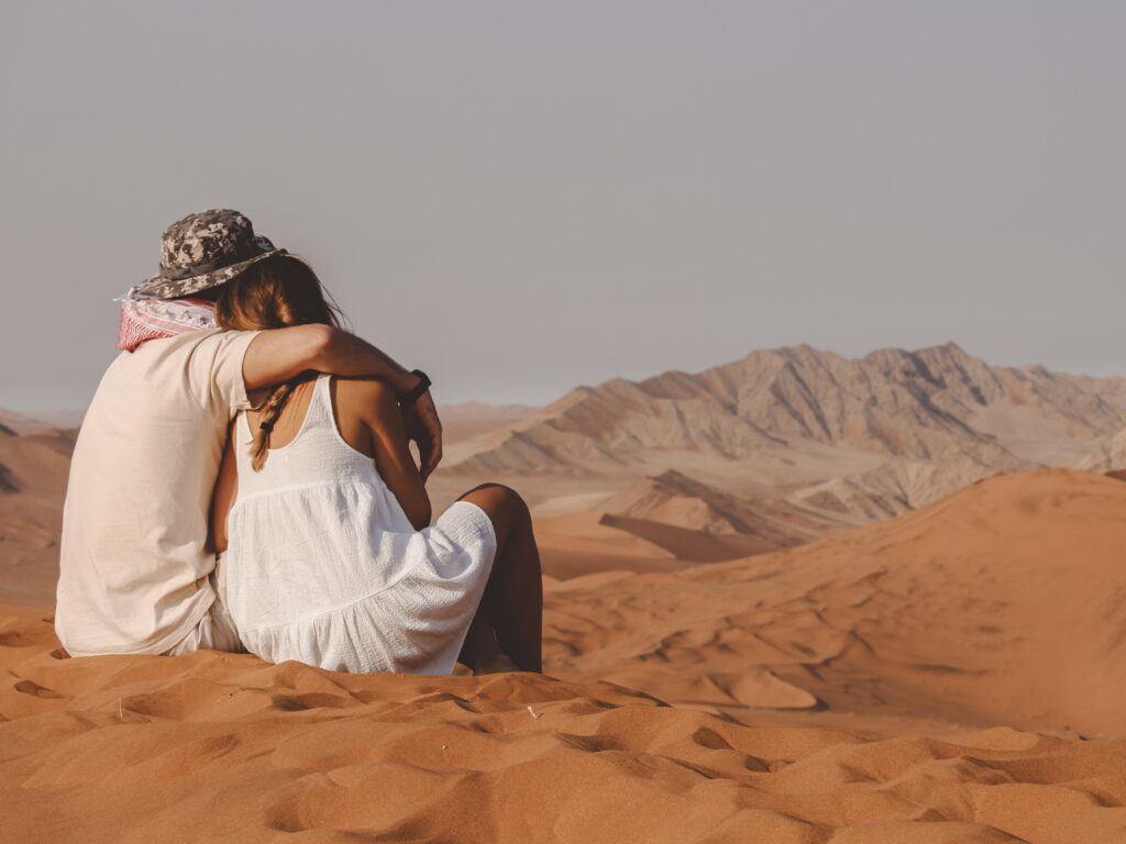 Increíble vistas de las dunas del Namib en el país de Namibia