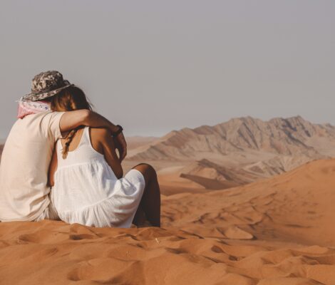 Increíble vistas de las dunas del Namib en el país de Namibia