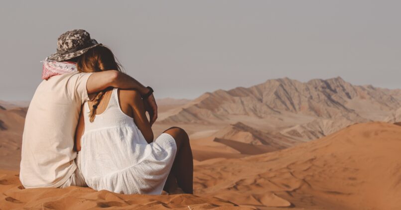 Increíble vistas de las dunas del Namib en el país de Namibia