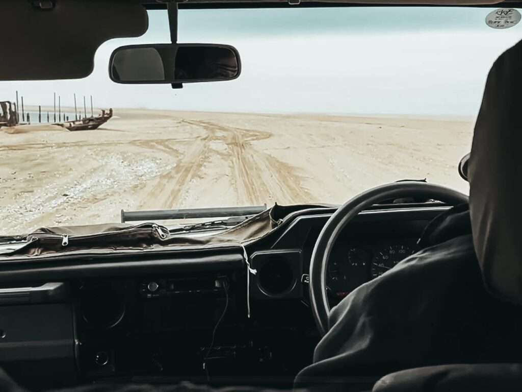 Hasta Pelican Point se llega conduciendo con 4x4