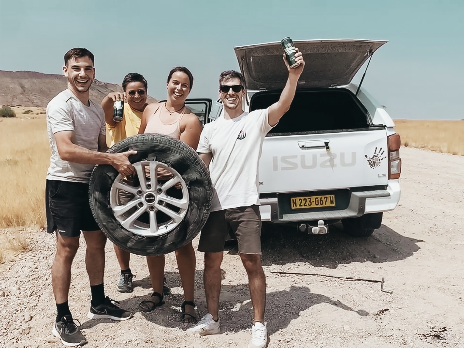 Vencimos a las carreteras en Namibia