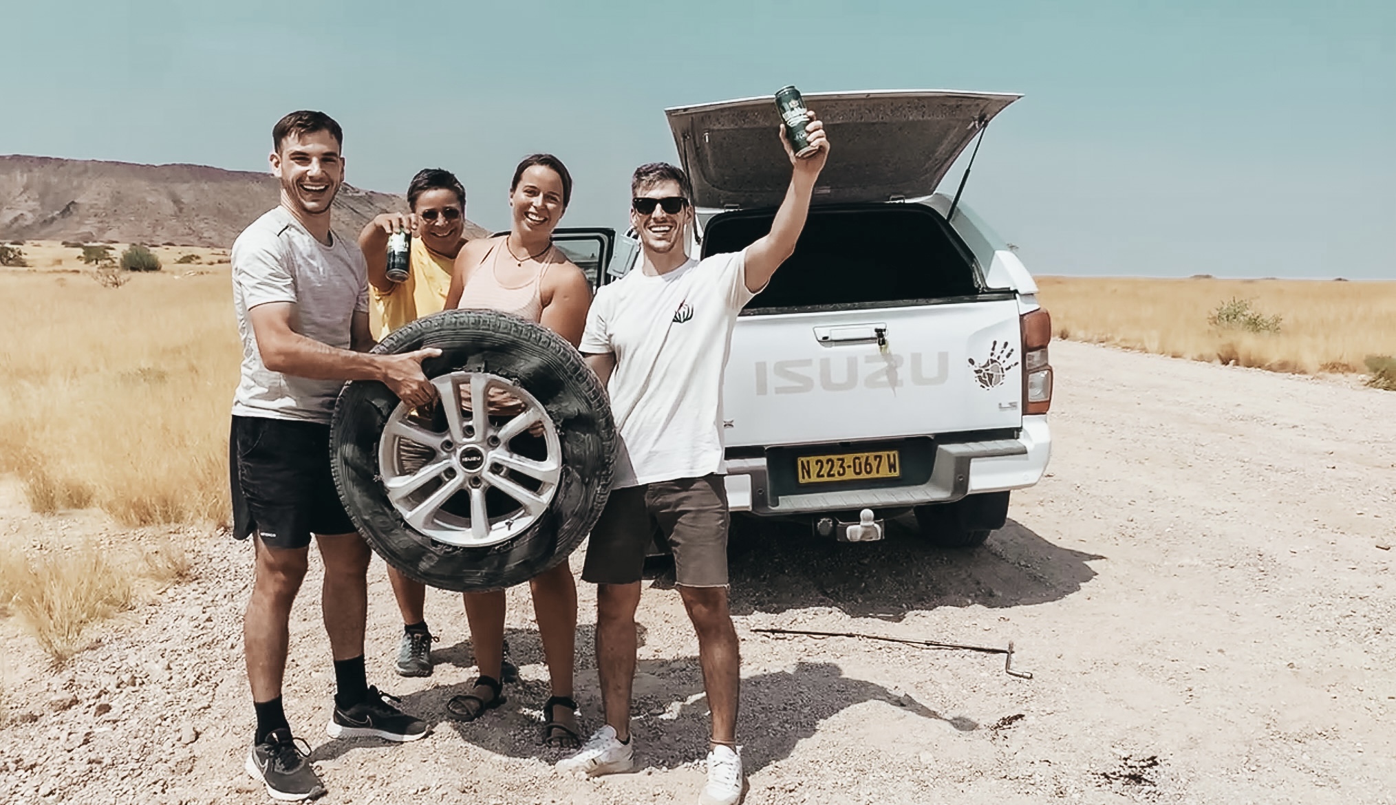 Vencimos a las carreteras en Namibia