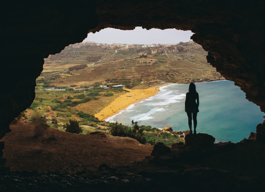 Las vistas desde la cueva son impresionantes