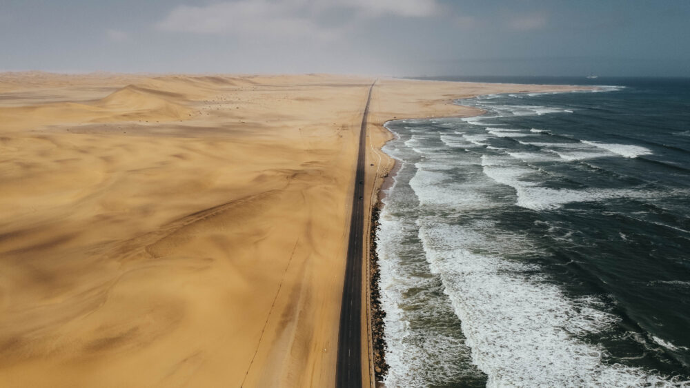 Cerca de la población de Swakopmund