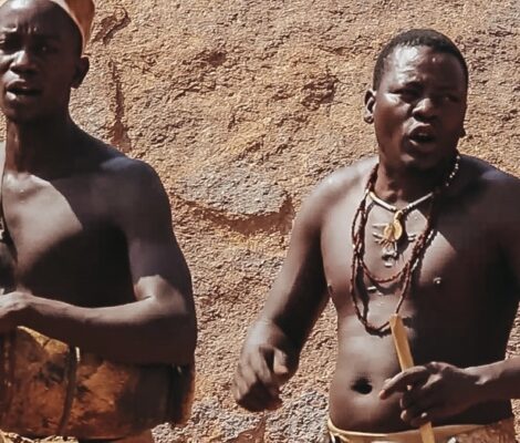 Tribu Damara en la zona de Damaraland en Namibia