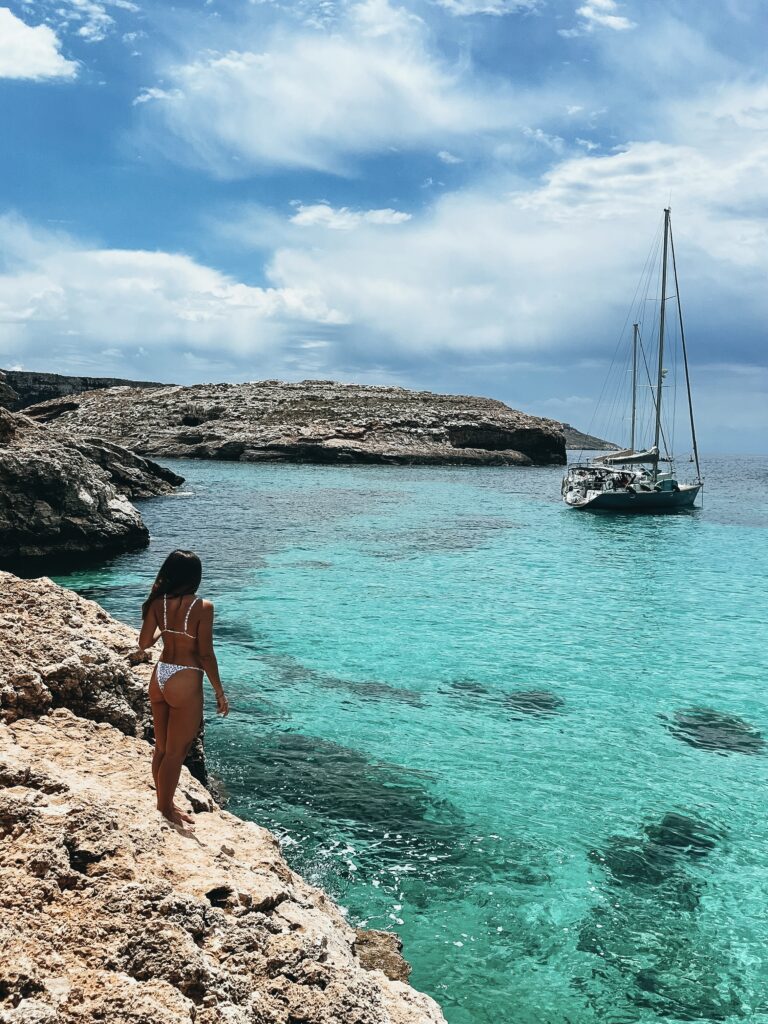 Zona de baño en Blue Lagoon