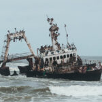 El Zeila es un barco que naufragó en Namibia cerca de la Costa de los Esqueletos
