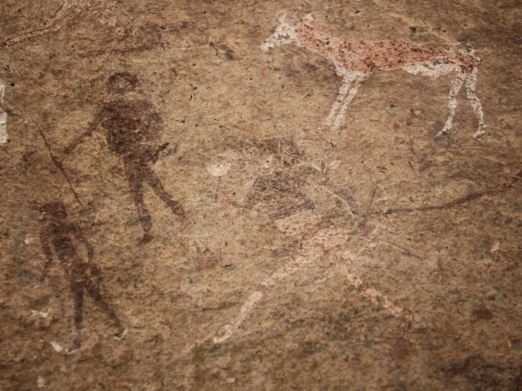 Pintura en Brandberg de la famosa White Lady