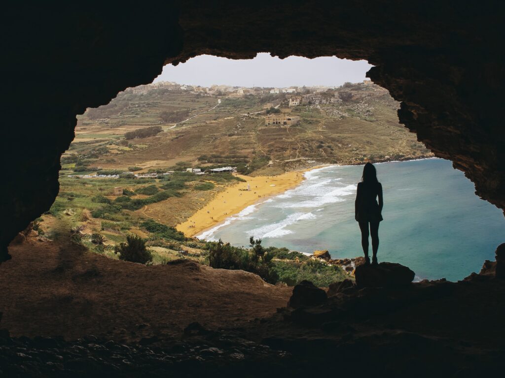 Las vistas desde la cueva son impresionantes