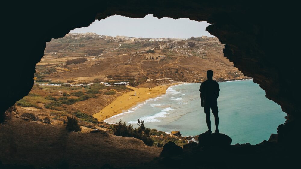 Las vistas desde la cueva son impresionantes