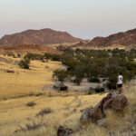 Junto a Twyfelfontein el campamento en Damaraland tiene una zona con unas vistas increíbles