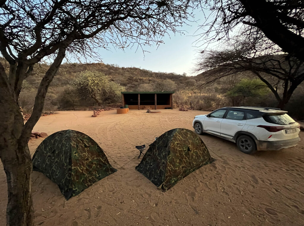 Lujoso camping de okonjima