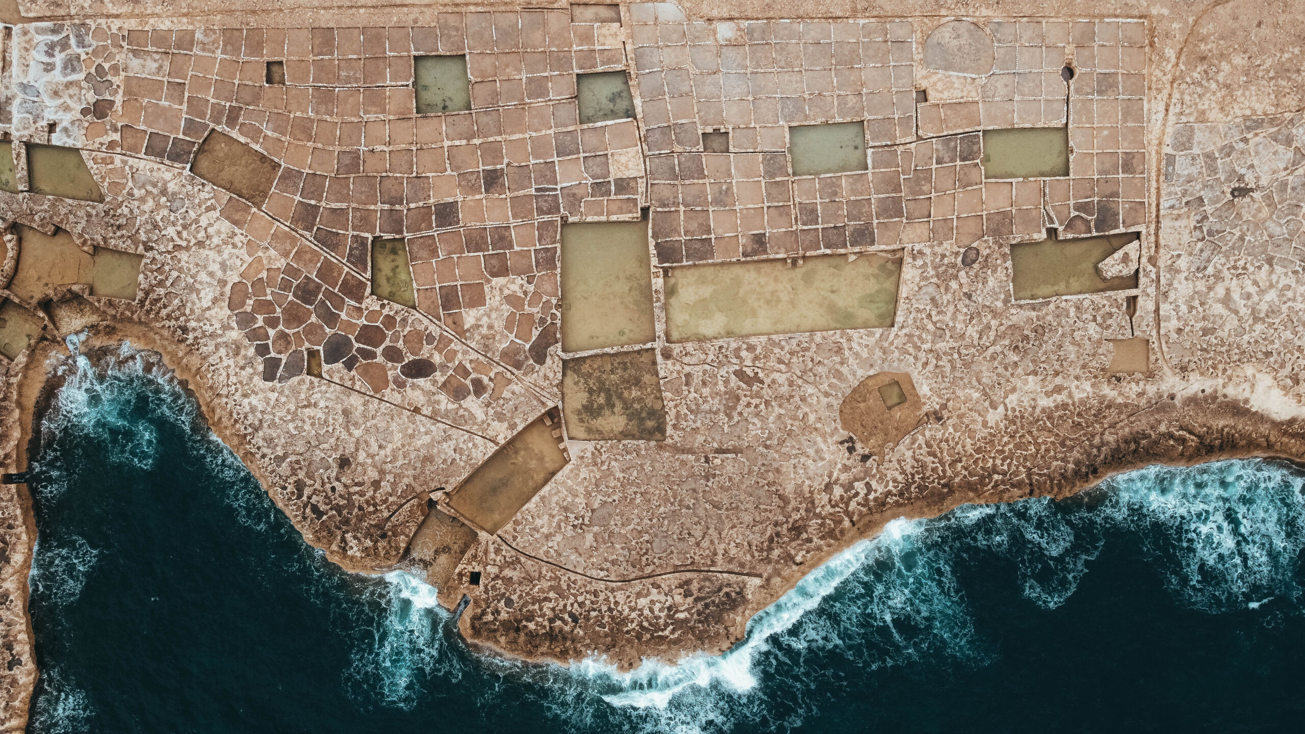 Vista aerea de las salinas