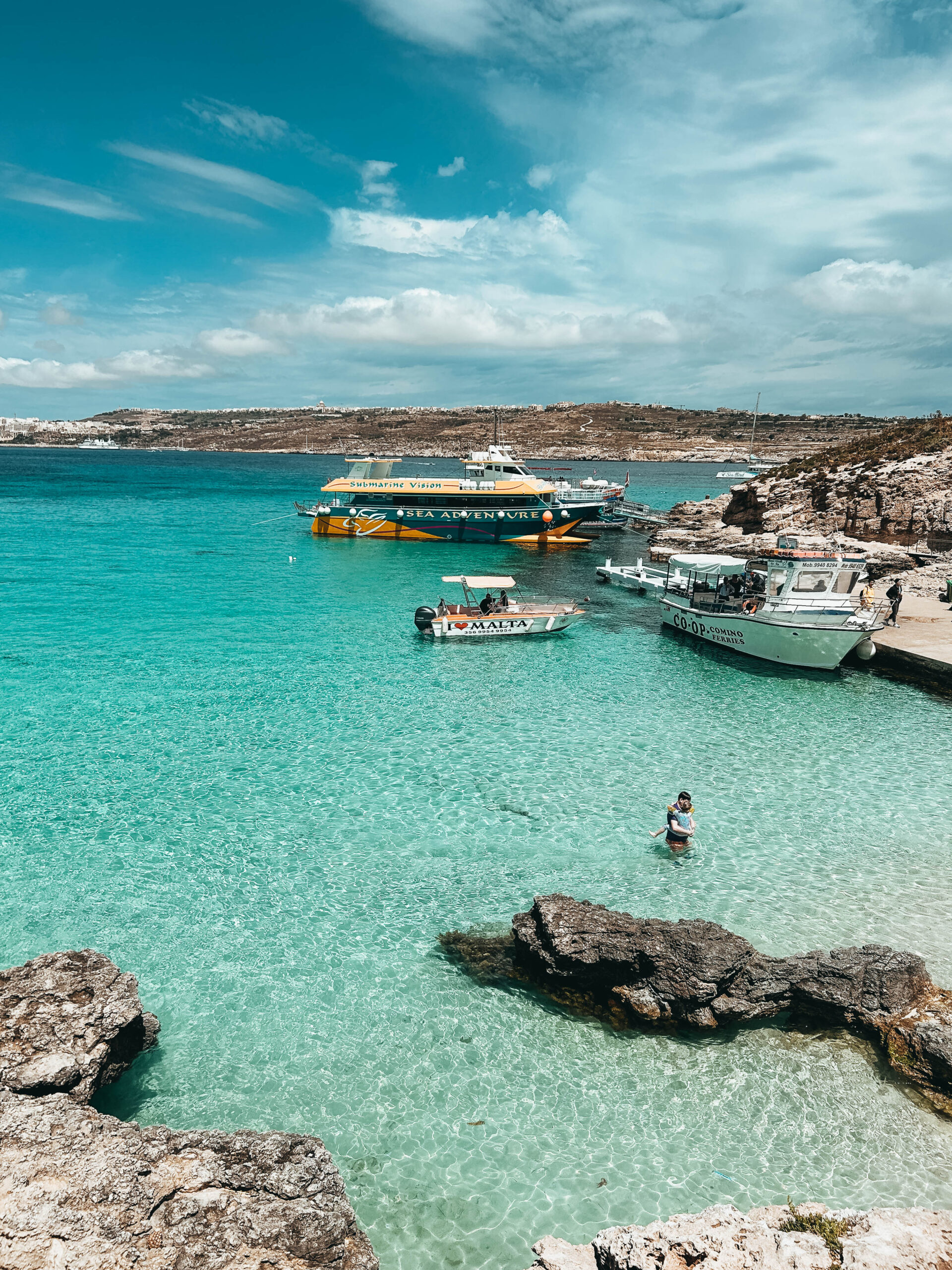 Puerto de la isla de Comino