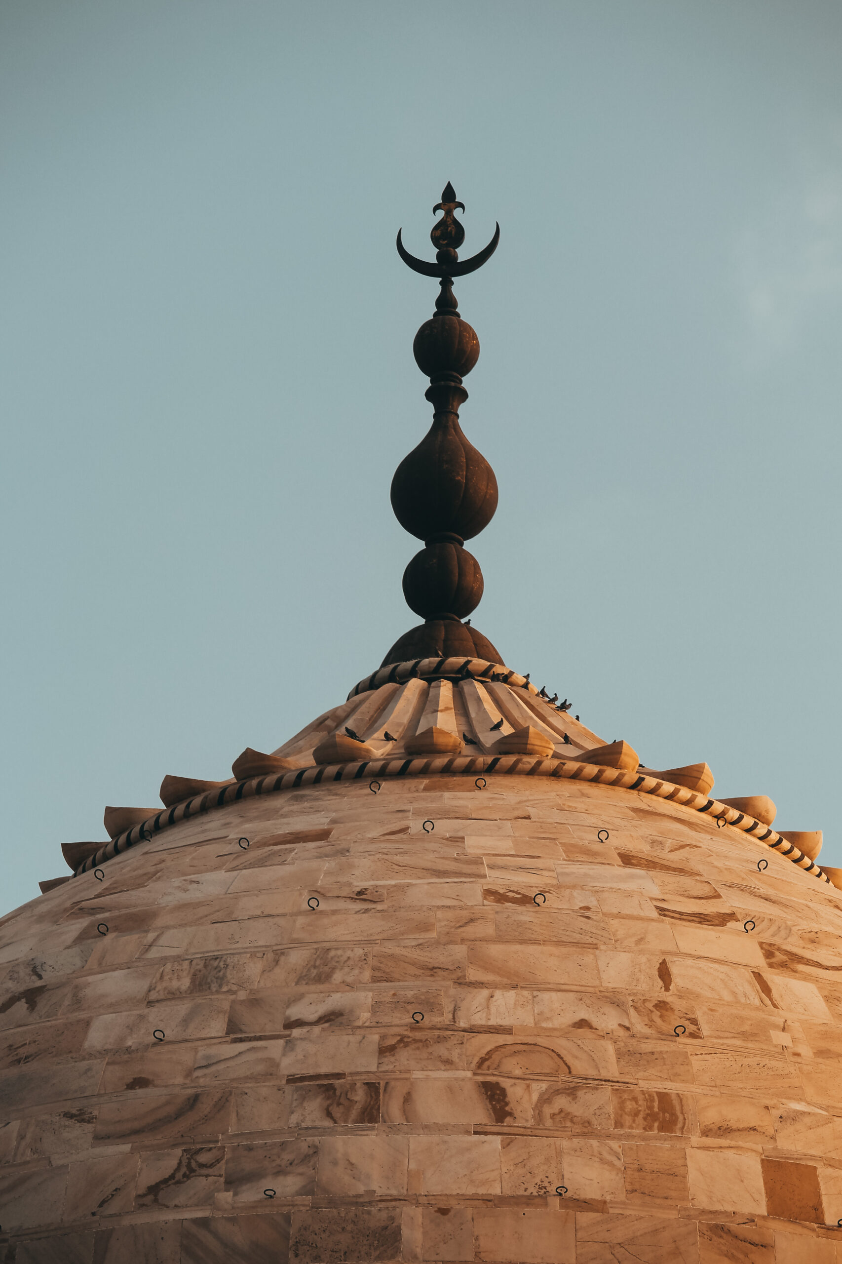 La cúpula de Taj Mahal