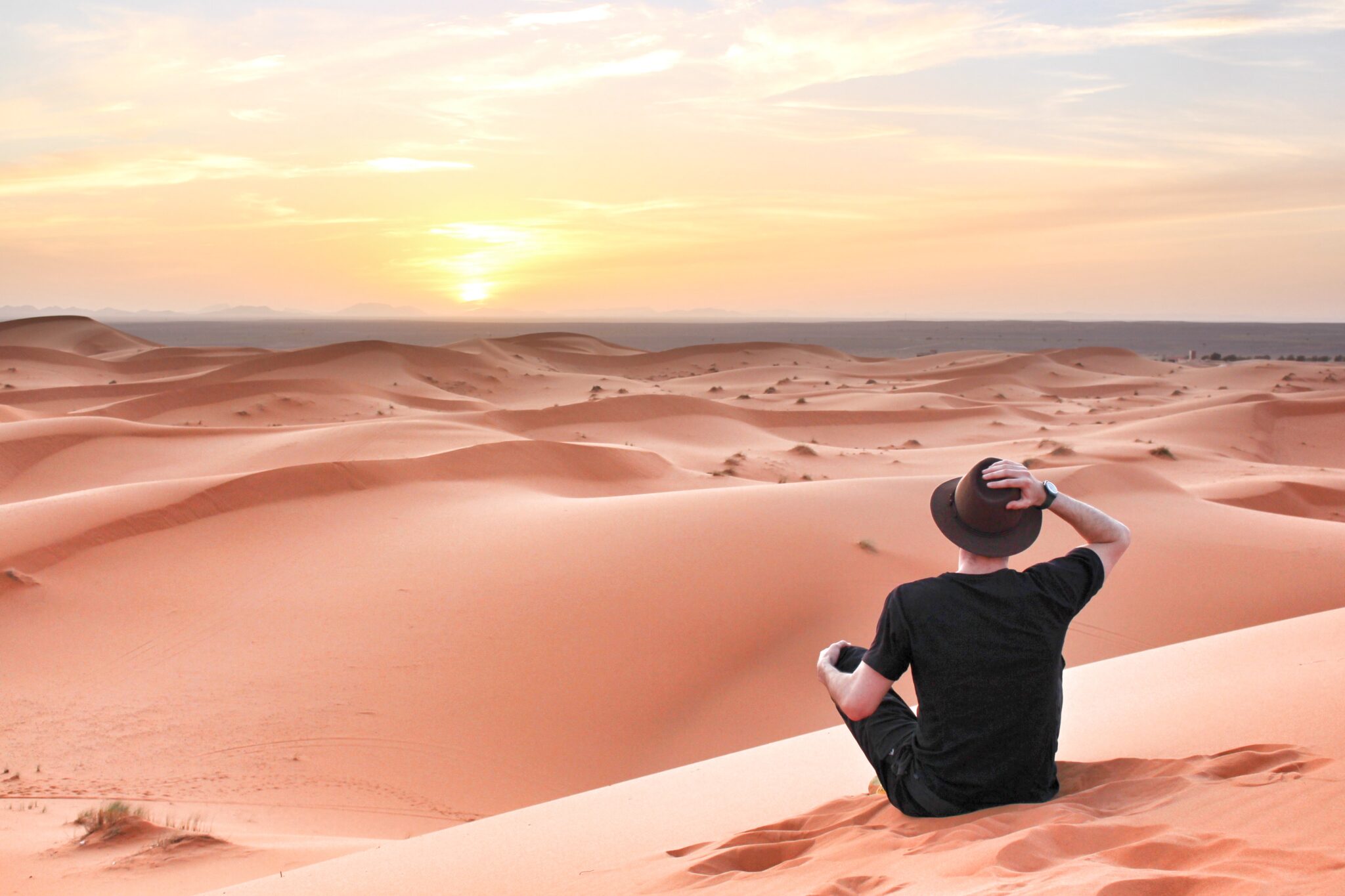 El Desierto de Merzouga es la parte más impresionante del Desierto de Marruecos y es la que uno puede imaginarse al pensar en un desierto