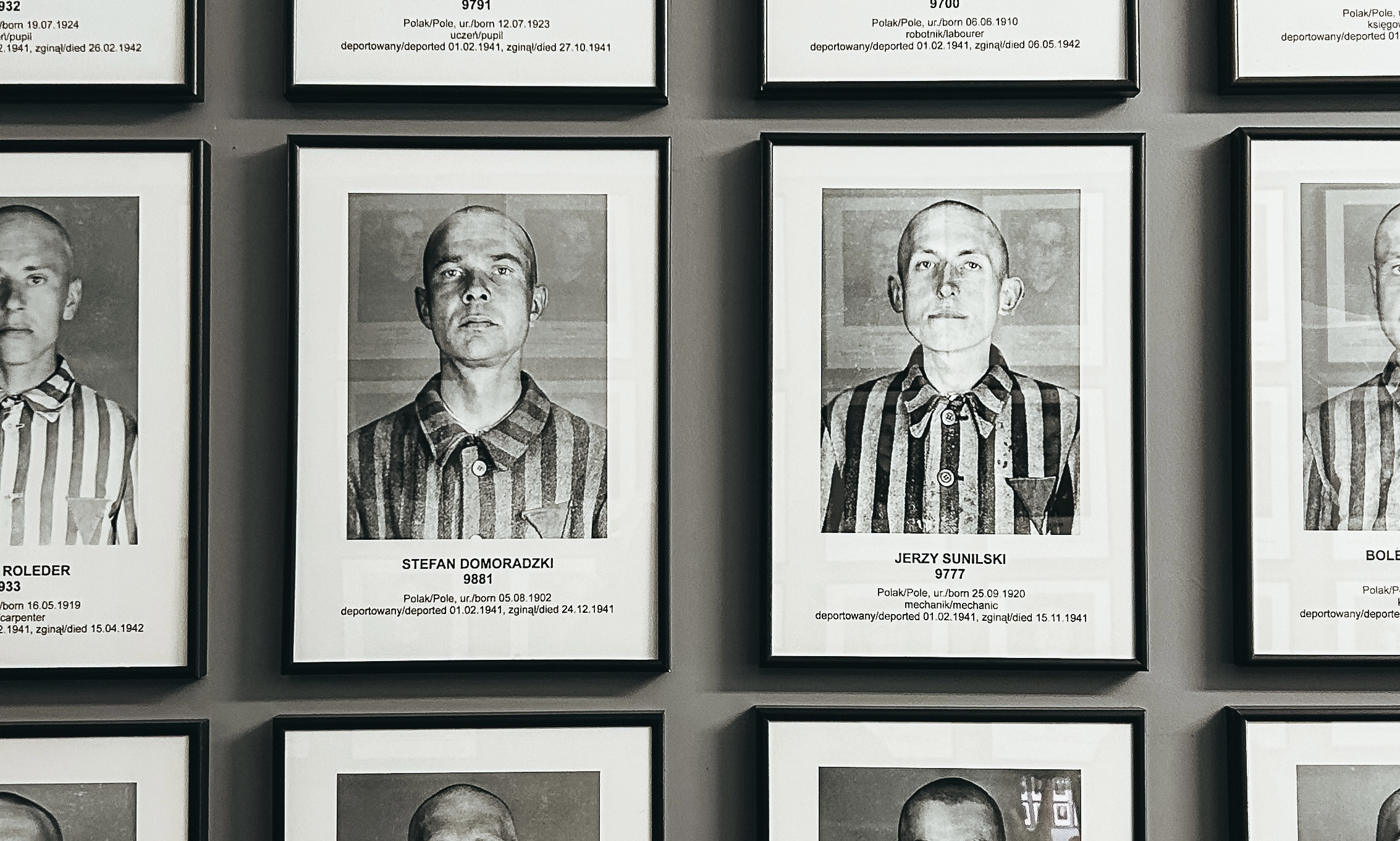 Cuadro de personas asesinadas en Auschwitz