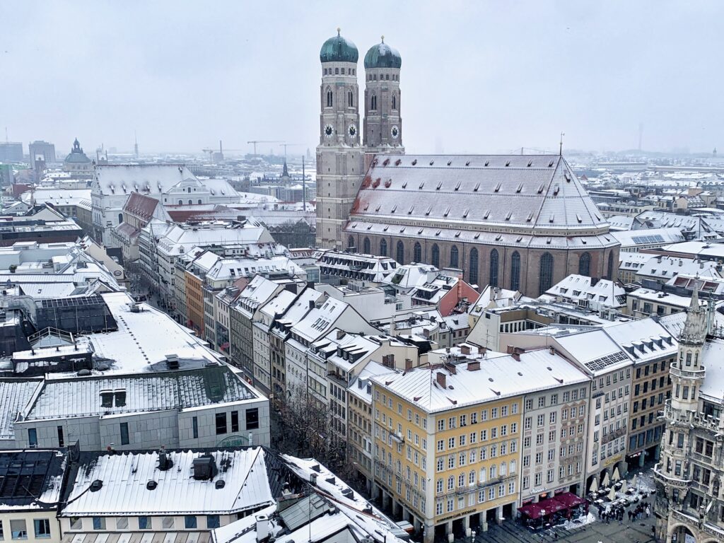 Vistas de Munich desde el mirador de la Iglesia de San Pedro