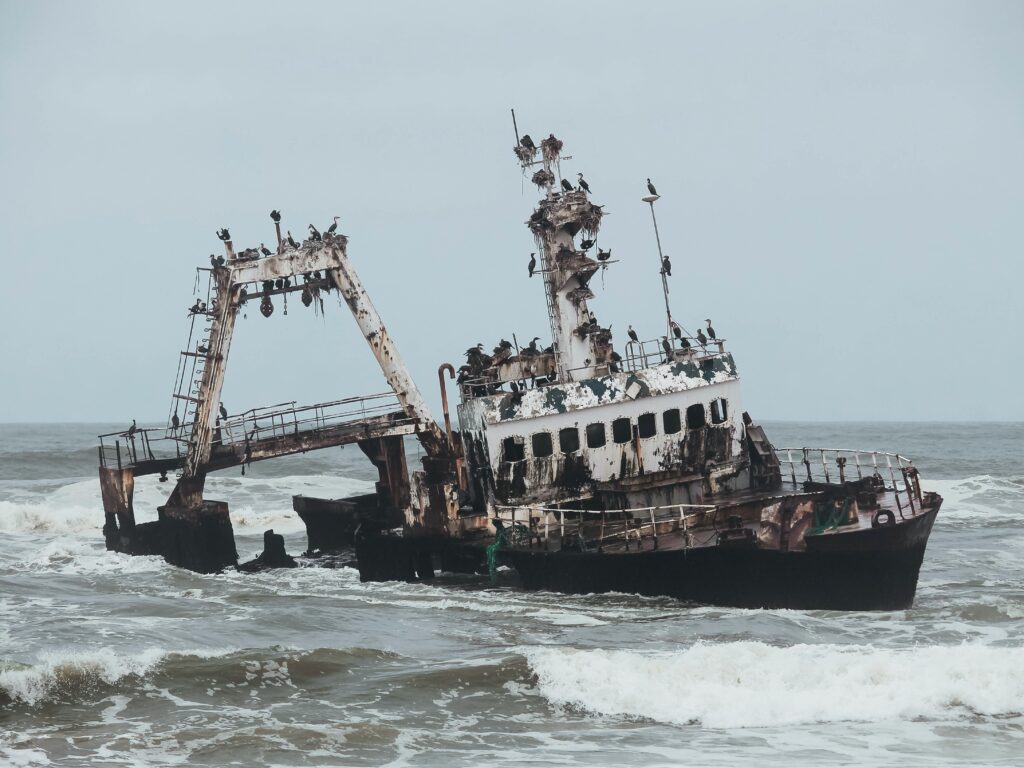 Barco hundido de Zeila en la Costa de los Esqueletos