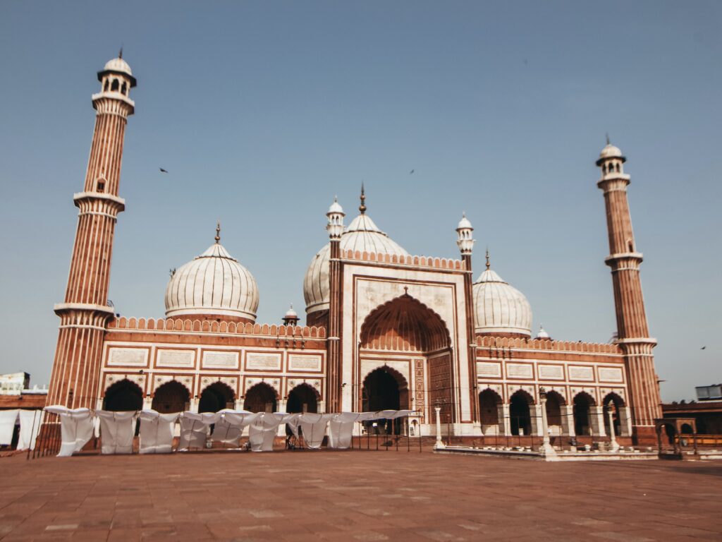 El Jama Masjid es una de las mayores mezquitas de la India