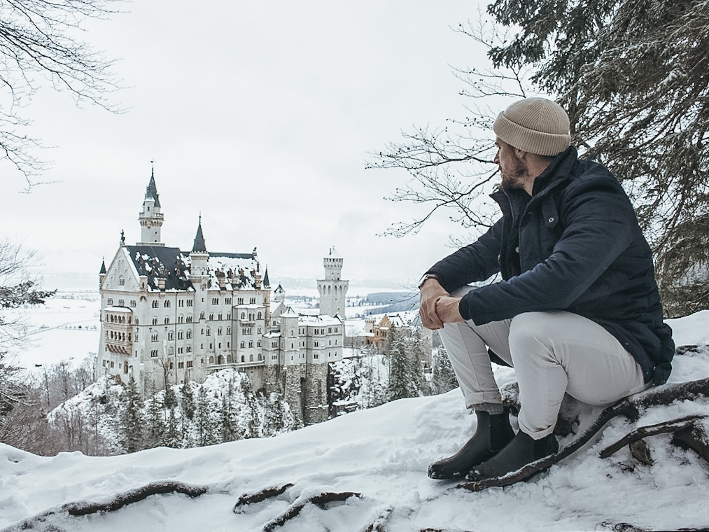 Ricardo con el Castillo Neuschwanstein