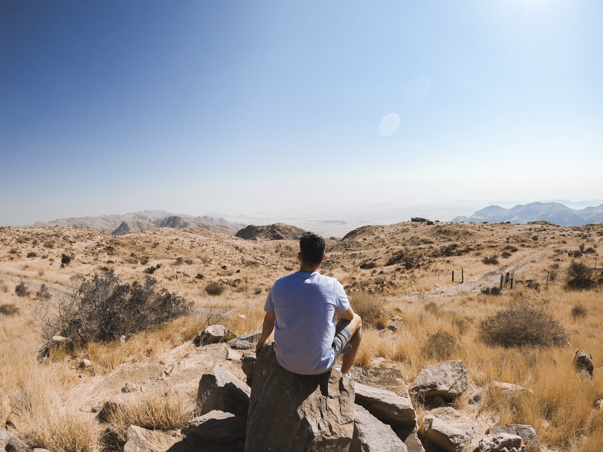 Vistas del paisaje en Namibia