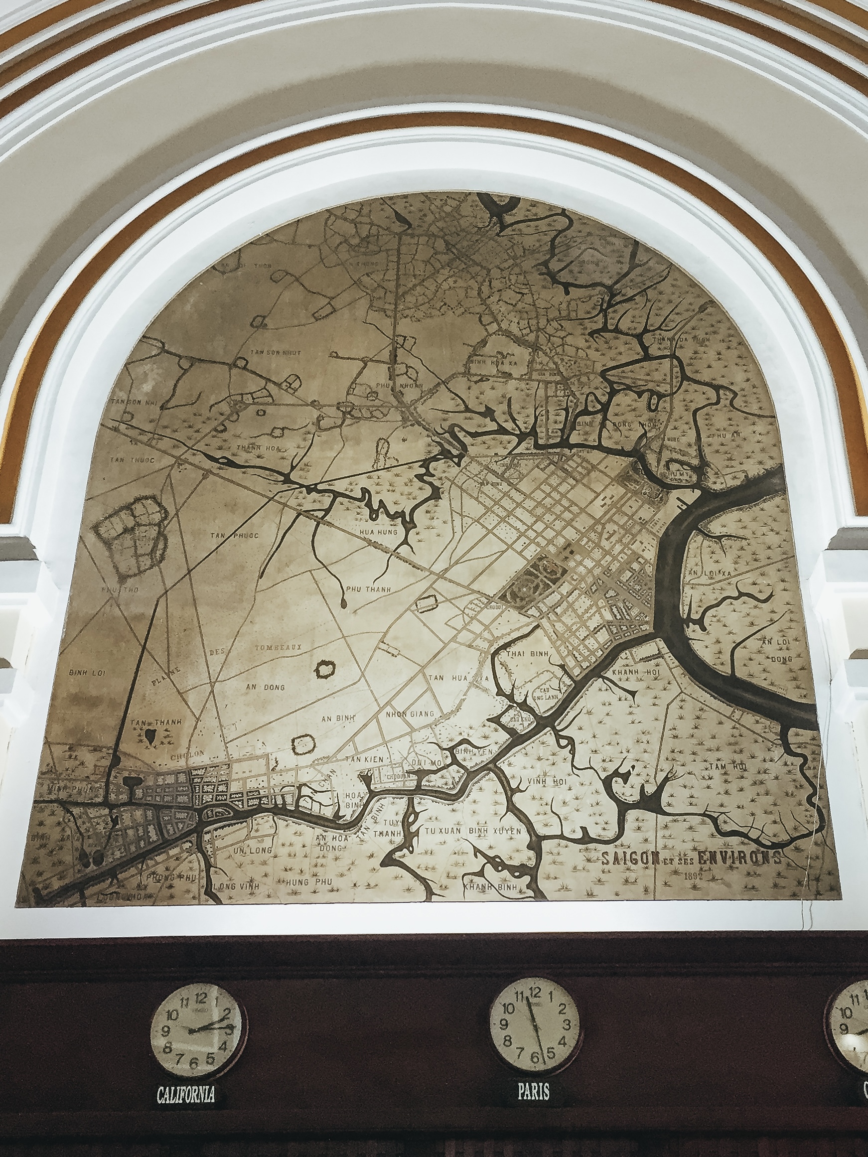 mapa correo Vietnam