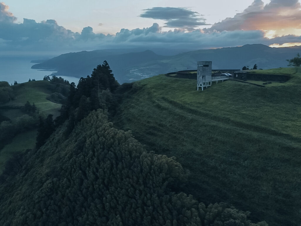 Mirador Pico dos Bodes a vista de dron