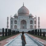 Noelia en el Taj Mahal