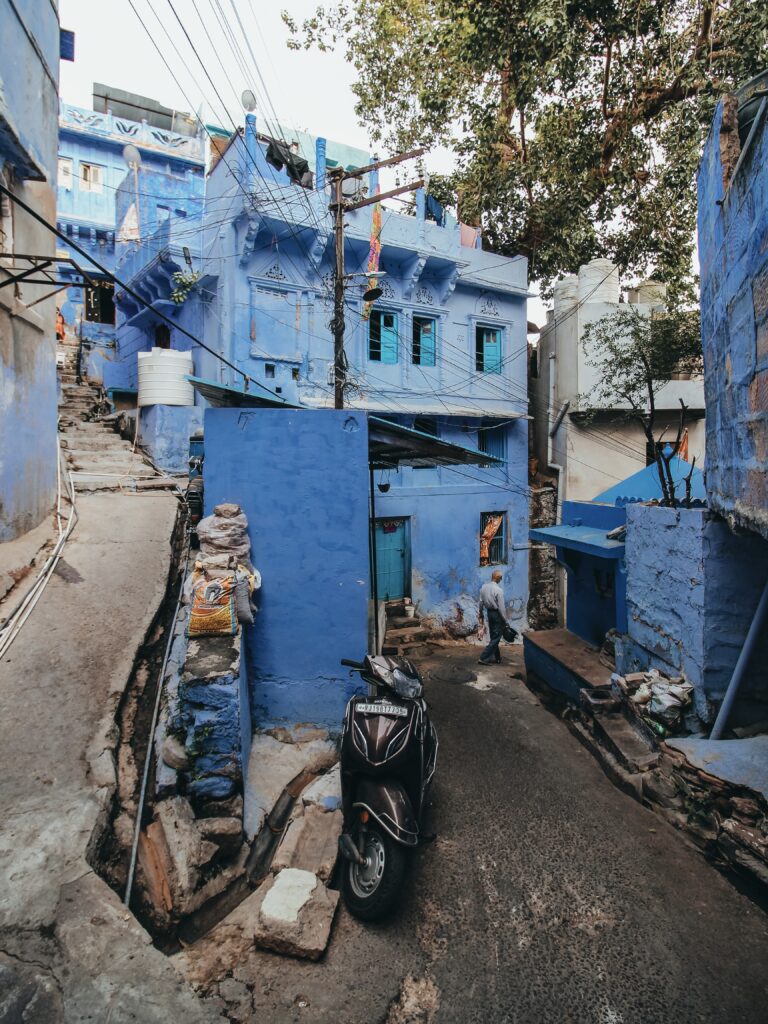 La Blue City de Jodphur se compone de infinidad de casitas pintadas de azul