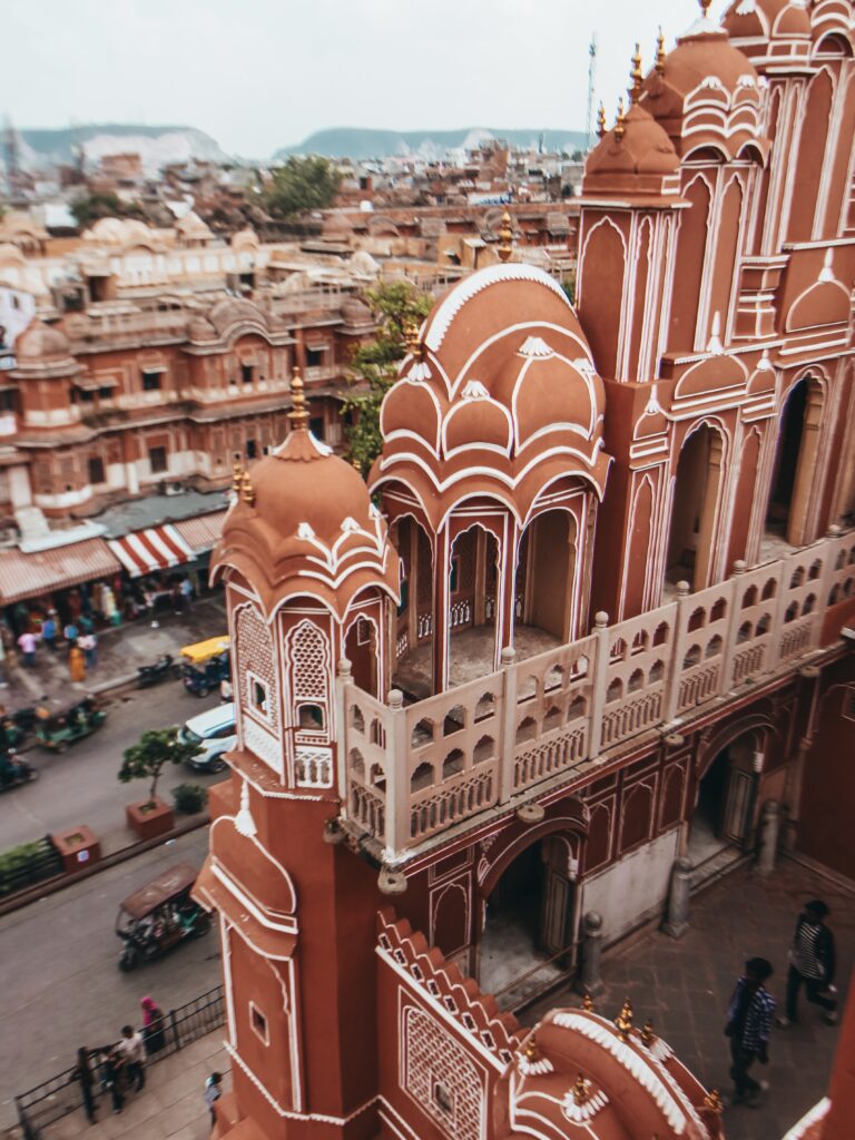 Vistas del Hawa Mahal desde el interior