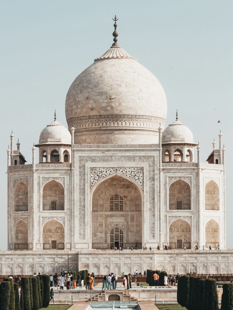 Vistas del Taj Mahal desde el mirador principal