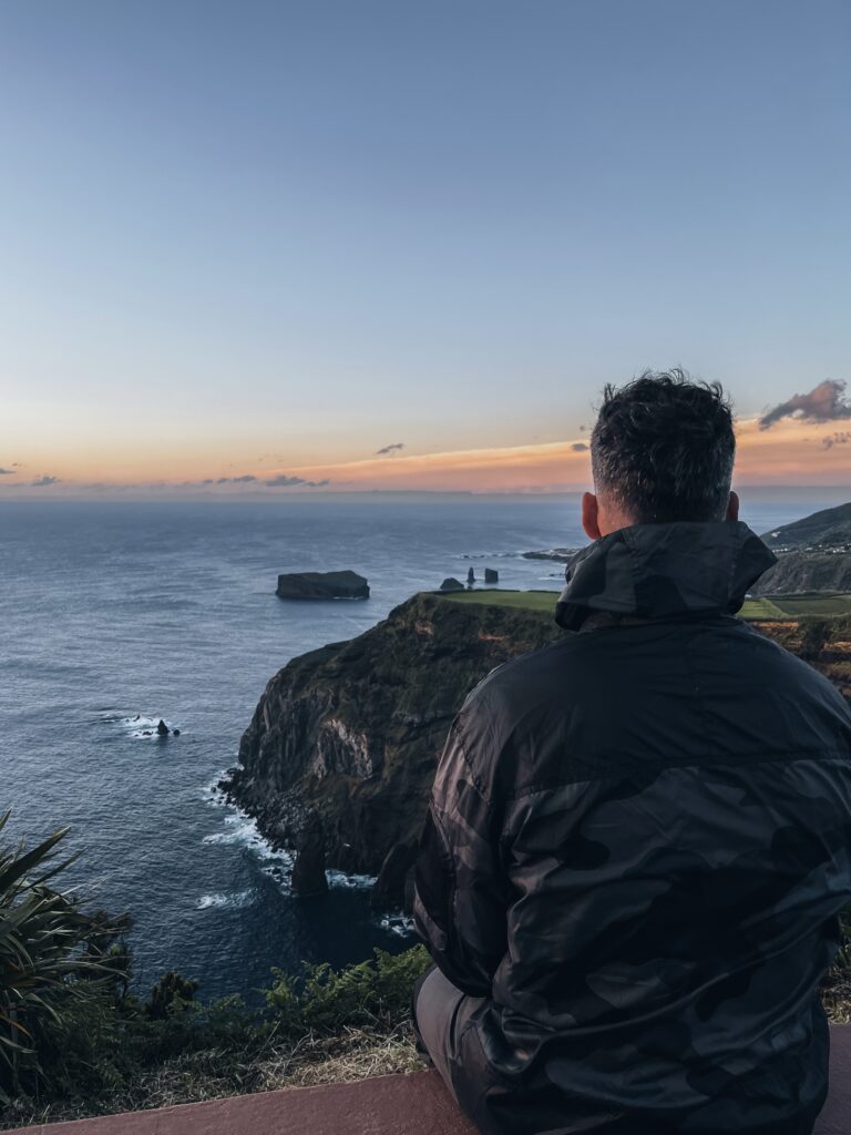 Puesta de sol desde el Mirador de Ponta do Escalvado