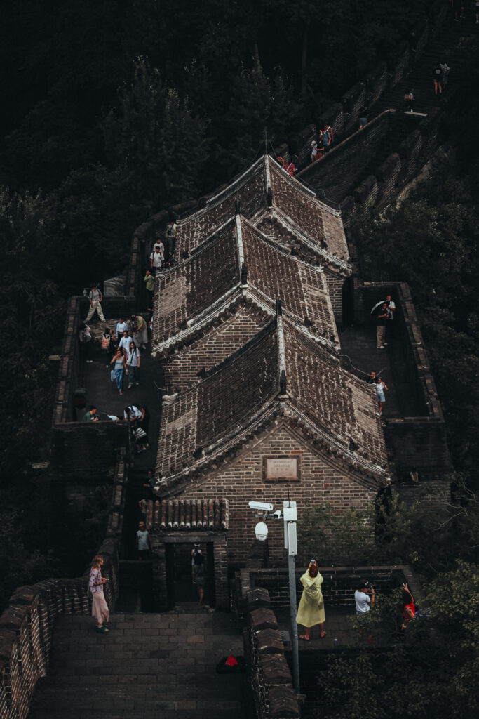 Casitas que se encuentran en la Muralla China