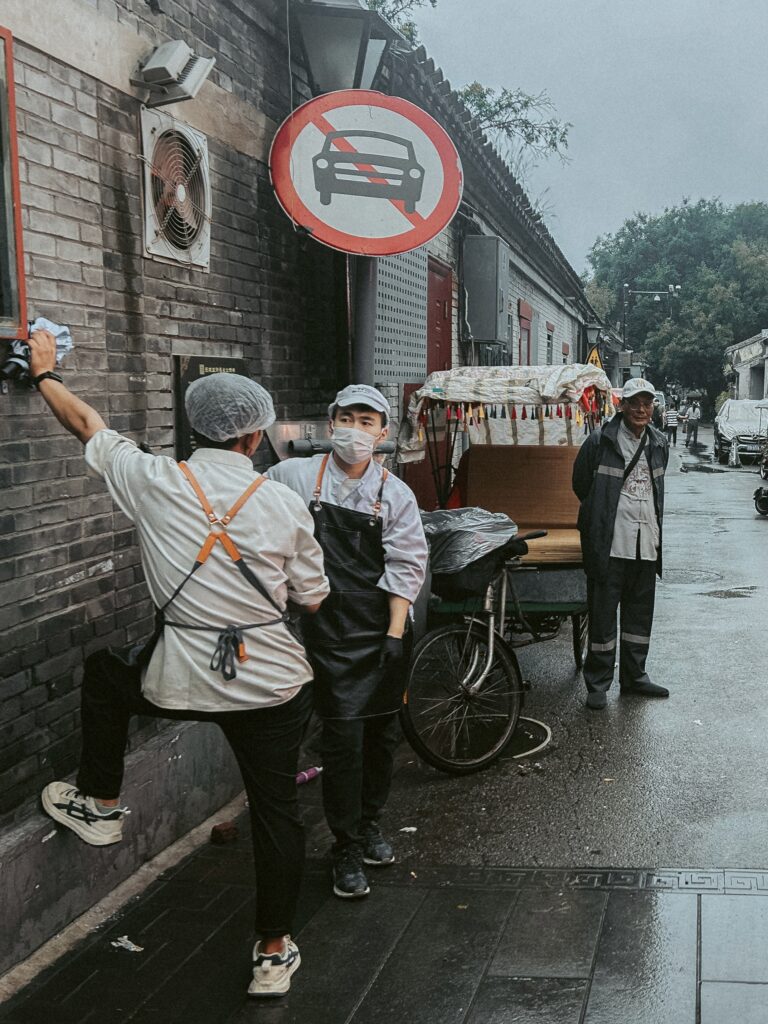 Cocineros en un hutong