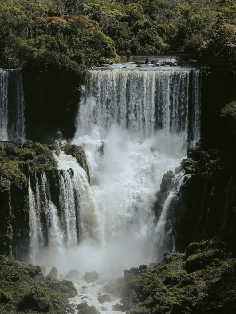 Vista de la cataratas del Iguazú desde el lado brasileño