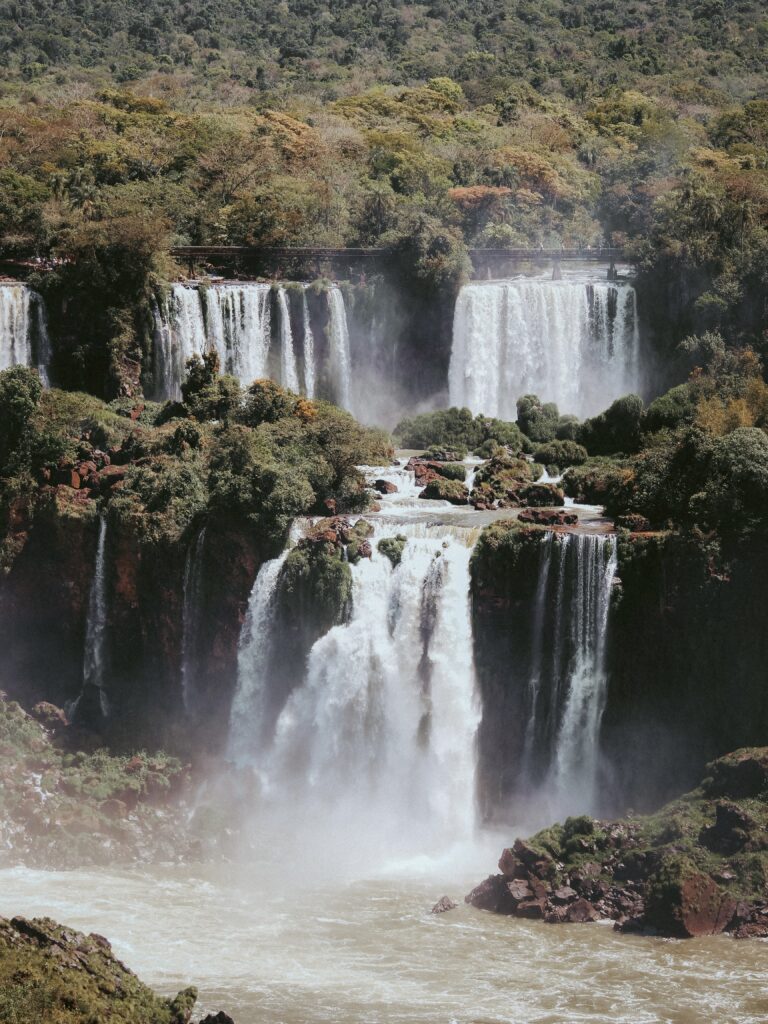 Vista de la cataratas del Iguazú desde el lado brasileño