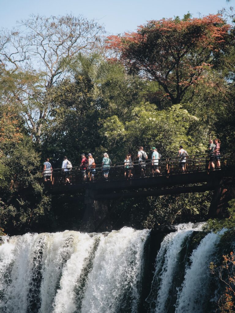 Paso el recorrido en el parque de las Cataratas del Iguazú