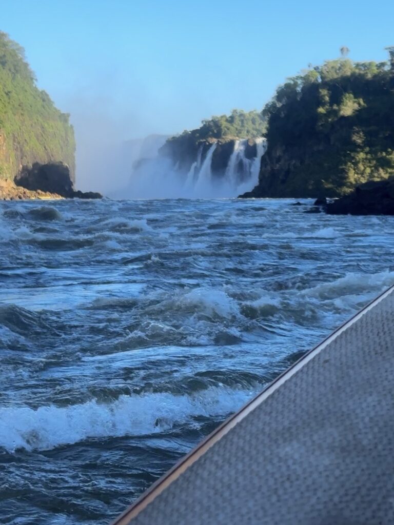 Vistas de las cataratas desde el barco