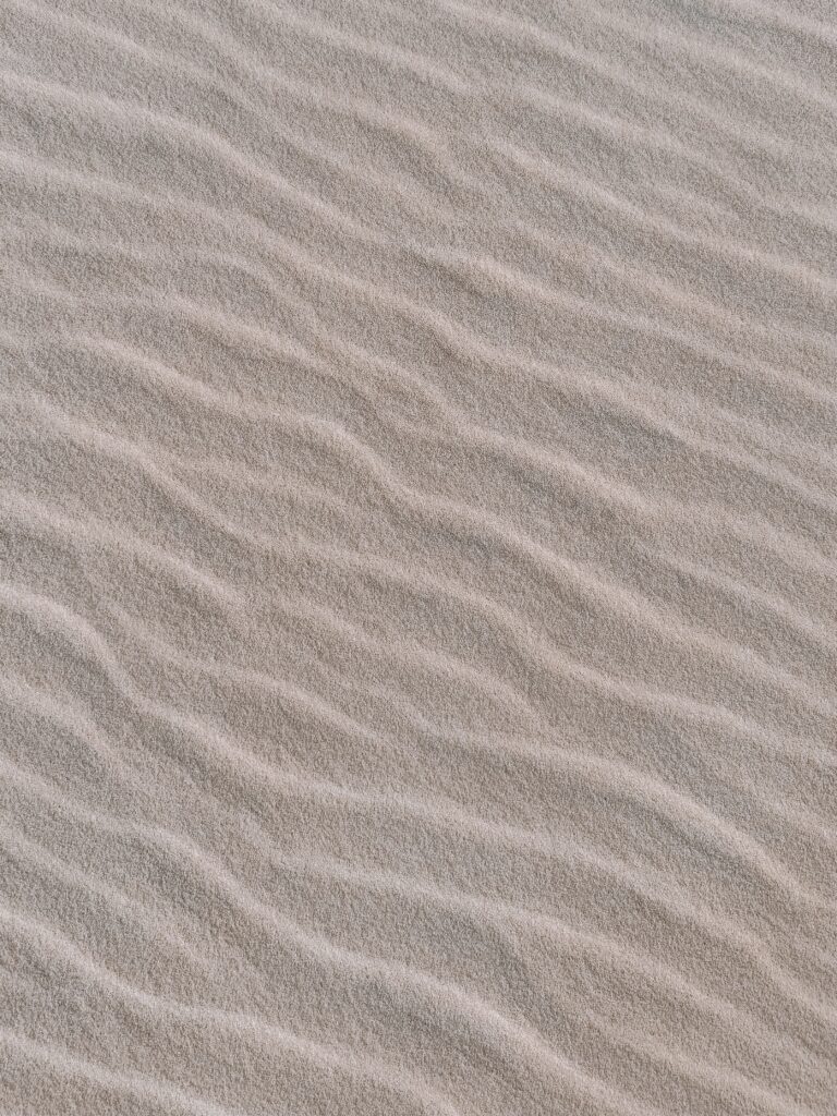 Formas en la arena de las dunas de Lençois Maranhenses